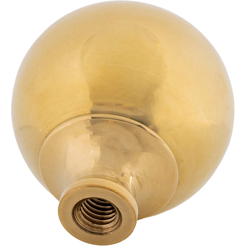 UNIQANTIQ HARDWARE SUPPLY Polished Brass Ball Bed Post Finials Wayfair